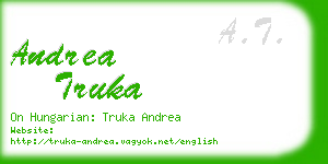 andrea truka business card